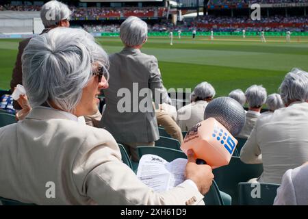 Das Richies Adelaide Oval the Ashes Test Cricket Richie Benaud Stockfoto