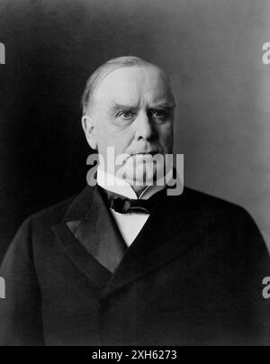 William McKinley, Kopf-und-Schultern-Porträt, nach rechts gerichtet. CA. 4. Mai 1900. Unbekannter Fotograf. Stockfoto