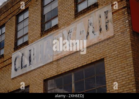 Verlassenes Gebäude in Tyler TX USA Stockfoto