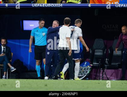 Dortmund, SignaI Iduna Park, 10.07.2024: Trainer Gareth Southgate aus england und Harry Kane aus england im Halbfinalspiel Niederlande gegen EN Stockfoto