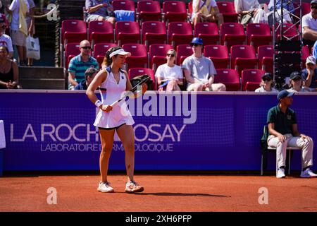 Båstad, WTA 125, Schweden, 07 12 2024, Halbfinale Martina Trevisan gegen Louisa Chirico. Stockfoto