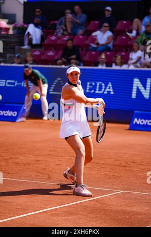 Båstad, WTA 125, Schweden, 07 12 2024, Halbfinale Martina Trevisan gegen Louisa Chirico. Stockfoto