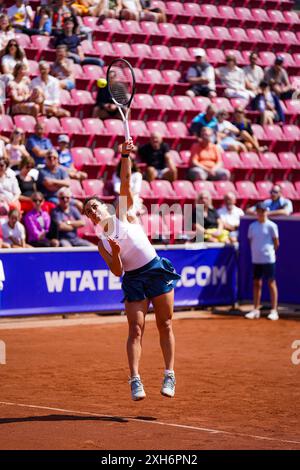 Båstad, WTA 125, Schweden, 07 12 2024, Halbfinale Martina Trevisan gegen Louisa Chirico. Stockfoto