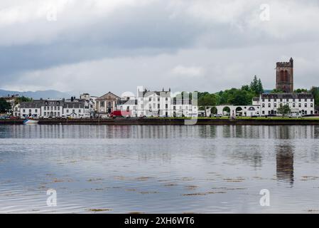 Inveraray ist eine Stadt in Argyll and Bute, Schottland, am Westufer des Loch Fyne. Stockfoto