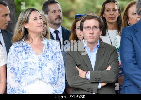 Madrid, Madrid, SPANIEN. Juli 2024. José Luis Martinez Almeida während der Tribut an Miguel Angel Blanco (Credit Image: © Richard Zubelzu/ZUMA Press Wire) NUR REDAKTIONELLE VERWENDUNG! Nicht für kommerzielle ZWECKE! Stockfoto