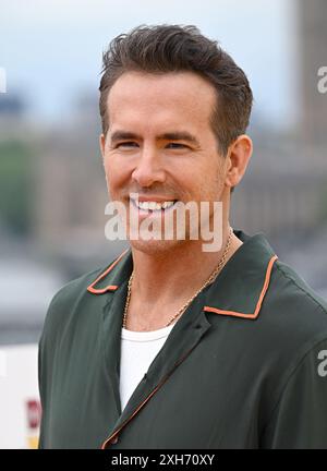 London, Großbritannien. Juli 2024. Ryan Reynolds beim britischen Fotogespräch für Deadpool & Wolverine, London, Großbritannien. Juli 2024. Foto: Stuart Hardy/ABACAPRESS. COM Credit: Abaca Press/Alamy Live News Stockfoto