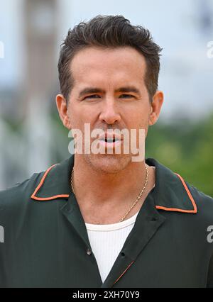 London, Großbritannien. Juli 2024. Ryan Reynolds beim britischen Fotogespräch für Deadpool & Wolverine, London, Großbritannien. Juli 2024. Foto: Stuart Hardy/ABACAPRESS. COM Credit: Abaca Press/Alamy Live News Stockfoto