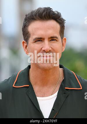 London, Großbritannien. Juli 2024. Ryan Reynolds beim britischen Fotogespräch für Deadpool & Wolverine, London, Großbritannien. Juli 2024. Foto: Stuart Hardy/ABACAPRESS. COM Credit: Abaca Press/Alamy Live News Stockfoto