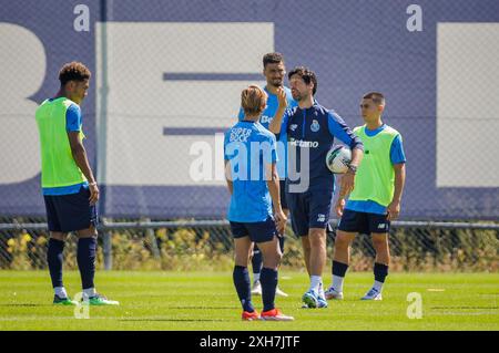 Porto, Portugal. Juli 2024. Porto, 07/12/2024 - Futebol Clube do Porto trainierte heute Morgen im Porto Gaia Sports Training and Training Center zur Vorbereitung auf die Saison 2024/25. Vitor Bruno (Miguel Pereira/Global Imagens) Credit: Atlantico Press/Alamy Live News Stockfoto