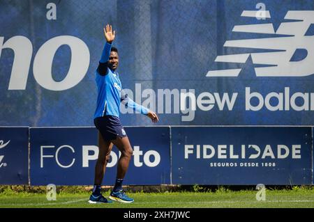 Porto, Portugal. Juli 2024. Porto, 07/12/2024 - Futebol Clube do Porto trainierte heute Morgen im Porto Gaia Sports Training and Training Center zur Vorbereitung auf die Saison 2024/25. Zaidu (Miguel Pereira/Global Imagens) Credit: Atlantico Press/Alamy Live News Stockfoto