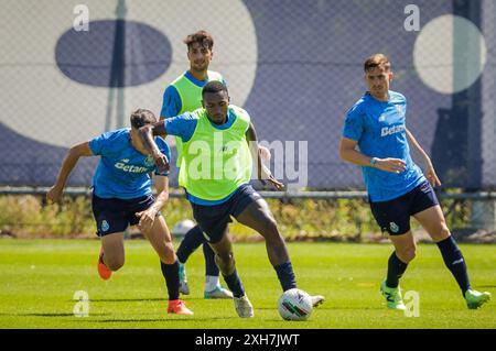 Porto, Portugal. Juli 2024. Porto, 07/12/2024 - Futebol Clube do Porto trainierte heute Morgen im Porto Gaia Sports Training and Training Center zur Vorbereitung auf die Saison 2024/25. Otávio (Miguel Pereira/Global Imagens) Credit: Atlantico Press/Alamy Live News Stockfoto