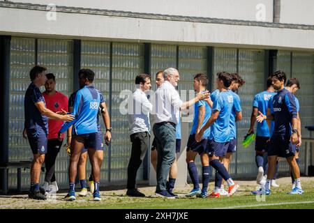 Porto, Portugal. Juli 2024. Porto, 07/12/2024 - Futebol Clube do Porto trainierte heute Morgen im Porto Gaia Sports Training and Training Center zur Vorbereitung auf die Saison 2024/25. Zubizarreta (Miguel Pereira/Global Imagens) Credit: Atlantico Press/Alamy Live News Stockfoto