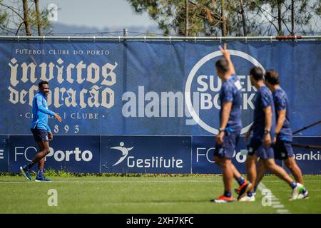 Porto, Portugal. Juli 2024. Porto, 07/12/2024 - Futebol Clube do Porto trainierte heute Morgen im Porto Gaia Sports Training and Training Center zur Vorbereitung auf die Saison 2024/25. Zaidu (Miguel Pereira/Global Imagens) Credit: Atlantico Press/Alamy Live News Stockfoto