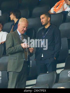 BVB Cheftrainer Nuri Sahin (R), Cheftrainer, Chef - Trainer BVB im Halbfinalspiel NIEDERLANDE - ENGLAND 1-2 der UEFA-Europameisterschaften 2024 am 10. Juli 2024 in Dortmund. Fotograf: Peter Schatz Stockfoto