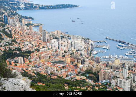 Monaco, 8. November 2019. Panoramablick auf Monte Carlo, Monaco. Quelle: Vuk Valcic / Alamy Stockfoto