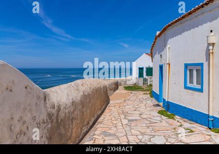 Ermida (Kapelle) de Sao Juliao Carvoeira. Mafra, Portugal Stockfoto