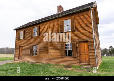 Das Henry House auf dem Henry Hill im Manassas National Battlefield Park in Virginia Stockfoto