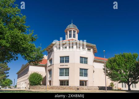 LAS CRUCES, NM, USA - 16. MAI 2024: Skeen Hall an der New Mexico State University. Stockfoto