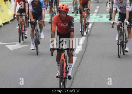 Egan Bernal Colombia Ineo Grenadiers im Ziel Stockfoto