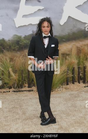Los Angeles, USA. Juli 2024. Sasha Lane bei 'Twisters' Premiere im Regency Village Theatre, Los Angeles, CA, 11. Juli 2024. Foto: Joseph Martinez/PictureLux Credit: PictureLux/The Hollywood Archive/Alamy Live News Stockfoto