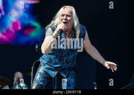 Bernie Shaw von Uriah Heep spielte live im Tons of Rock 2024 Stockfoto