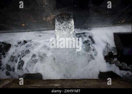 Flensburg, Schleswig-Holstein Dampfrundum 2024 Flensburg, Aufnahme vom 12.07.2024, Flensburg, Hafen West *** Flensburg, Schleswig-Holstein Dampfrundum 2024 Flensburg, Foto vom 12 07 2024, Flensburg, Hafen West Stockfoto