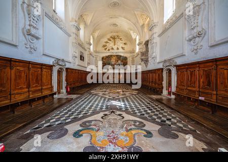 Die wunderbare Certosa di Padula, Klosterkomplex und UNESCO-Weltkulturerbe in der Provinz Salerno, Kampanien, Italien. Stockfoto