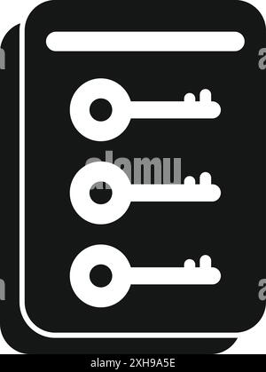 Password Manager schützt Benutzerdaten mit mehreren Schlüsseln und bietet so eine zusätzliche Sicherheitsebene Stock Vektor
