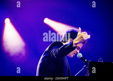 ROTTERDAM - der britische Sänger und Pianist Jamie Cullum tritt am ersten Tag des North Sea Jazz Festivals 2024 auf. Besucher des Festivals können an drei Tagen mehr als 150 Aufführungen in Rotterdam Ahoy erleben. ANP PAUL BERGEN niederlande Out - belgien Out Credit: ANP/Alamy Live News Stockfoto