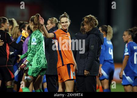 SITTARD - Vivianne Miedema aus Holland während des Qualifikationsspiels für die Europameisterschaft zwischen den Niederlanden (W) und Italien (W) im Fortuna Sittard Stadium am 12. Juli 2024 in Sittard, Niederlande. ANP BART STOUTJESDIJK Credit: ANP/Alamy Live News Stockfoto