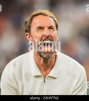 Dortmund, Deutschland. Juli 2024. Abschlussjubel: Trainer Gareth Southgate (England) Niederlande - England Niederlande - England 10.07.2024 Copyr Stockfoto