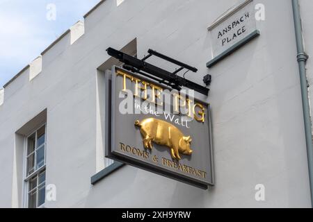 Das Pig in the Wall Boutique-Hotel in Southampton in den mittelalterlichen Mauern der Altstadt, Hampshire, England, Großbritannien Stockfoto