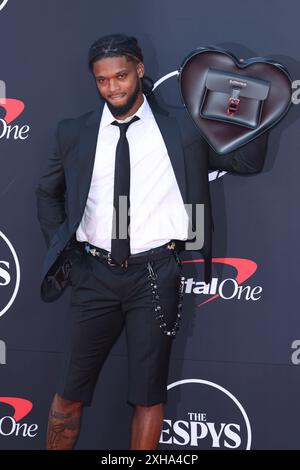 Damar Hamlin nimmt am 11. Juli 2024 an den ESPY Awards 2024 im Dolby Theatre in Hollywood Teil. Foto: Crash/imageSPACE/SIPA USA Credit: SIPA USA/Alamy Live News Stockfoto