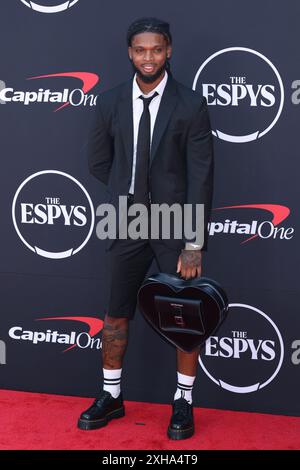 Damar Hamlin nimmt am 11. Juli 2024 an den ESPY Awards 2024 im Dolby Theatre in Hollywood Teil. Foto: Crash/imageSPACE/SIPA USA Credit: SIPA USA/Alamy Live News Stockfoto