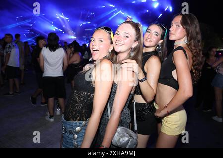 Split, Kroatien, 120724. Der erste Abend des 10. Ultra Europe Electronic Music Festivals. Foto: SASA Buric / CROPIX Split Kroatien Copyright: XxSasaxBuricx/xCROPIXx Ultra europe33-120724 Stockfoto