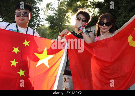 Split, Kroatien, 120724. Der erste Abend des 10. Ultra Europe Electronic Music Festivals. Foto: SASA Buric / CROPIX Split Kroatien Copyright: XxSasaxBuricx/xCROPIXx Ultra europe82-120724 Stockfoto