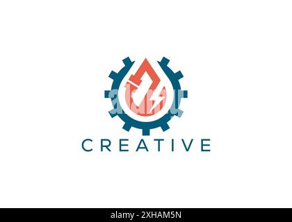 Minimales und professionelles Design mit Logodesign Stock Vektor