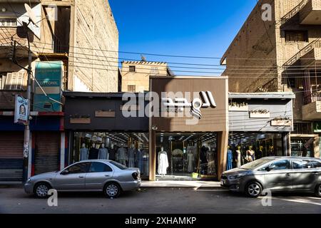 Minya City, Innenstadt in der Nähe des Bahnhofs, Westufer des Nils, Minya, Ägypten, Nordafrika, Afrika Stockfoto