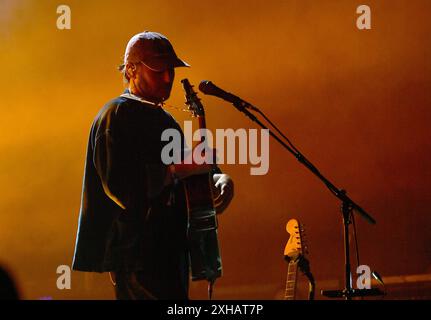 Quebec City, Kanada. Juli 2024. Ben Howard tritt am 8. Tag des Festivals d'été de Québec am 11. Juli 2024 in Québec auf. Foto: C Flanigan/imageSPACE Credit: Imagespace/Alamy Live News Stockfoto