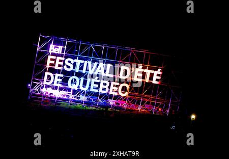 Quebec City, Kanada. Juli 2024. Atmosphäre - Allgemeine Ansicht am 7. Tag des Festivals d'été de Québec am 11. Juli 2024 in Québec City, Québec. Foto: C Flanigan/imageSPACE Credit: Imagespace/Alamy Live News Stockfoto