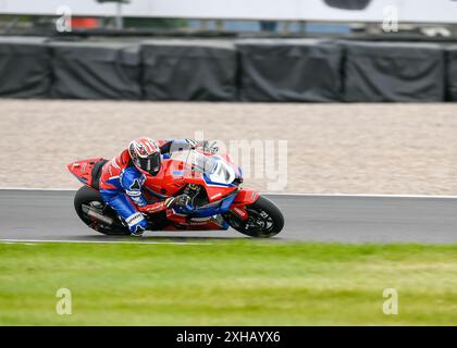 12. Juli 2024: Donnington Park Race Track, Derbyshire. Superbike-Weltmeisterschaft. Bildunterschrift: Iker Lecuona (Team HRC) Bild: Mark Dunn/Alamy Live News Stockfoto