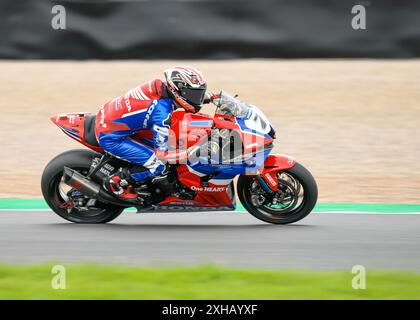 12. Juli 2024: Donnington Park Race Track, Derbyshire. Superbike-Weltmeisterschaft. Bildunterschrift: Iker Lecuona (Team HRC) Bild: Mark Dunn/Alamy Live News Stockfoto