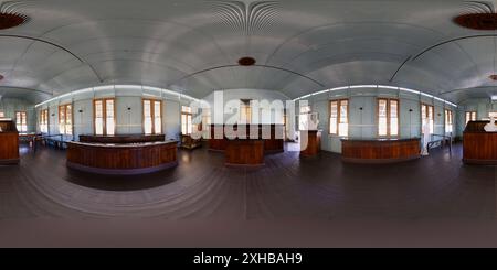 360 Grad Panorama Ansicht von 360°-Panorama des Croydon Court House, das 1887 als Teil eines Komplexes von Regierungsgebäuden errichtet wurde. Queensland Australien