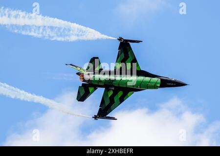 Belgische Luftwaffe - F-16AM Fighting Falcon, Flugzeugträger bei der Royal International Air Tattoo 2023. Stockfoto