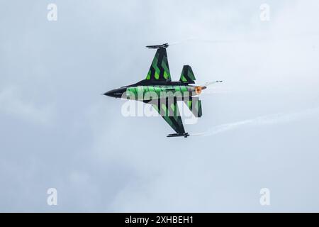 Belgische Luftwaffe - F-16AM Fighting Falcon, Flugzeugträger bei der Royal International Air Tattoo 2023. Stockfoto