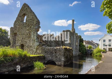 Constable's House, altes Norman House in Christchurch, Dorset, England, Großbritannien Stockfoto