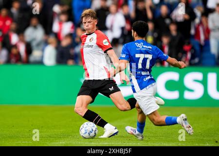 Rotterdam, Niederlande. Juli 2024. Rotterdam - Jan Plug of Feyenoord während des zweiten Freundschaftsspiels zur Vorbereitung der Eredivisie-Saison 2024/2025 zwischen Feyenoord und KRC Genk im Stadion Feijenoord de Kuip am 13. Juli 2024 in Rotterdam, Niederlande. Credit: Box to Box Pictures/Alamy Live News Stockfoto