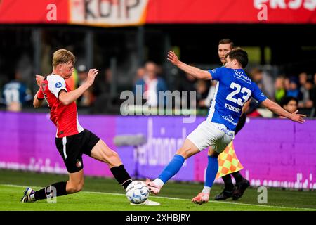 Rotterdam, Niederlande. Juli 2024. Rotterdam - Jan Plug of Feyenoord während des zweiten Freundschaftsspiels zur Vorbereitung der Eredivisie-Saison 2024/2025 zwischen Feyenoord und KRC Genk im Stadion Feijenoord de Kuip am 13. Juli 2024 in Rotterdam, Niederlande. Credit: Box to Box Pictures/Alamy Live News Stockfoto