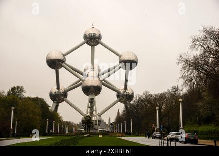 Das modernistische Atomium-Gebäude in Brüssel, Belgien. Stockfoto