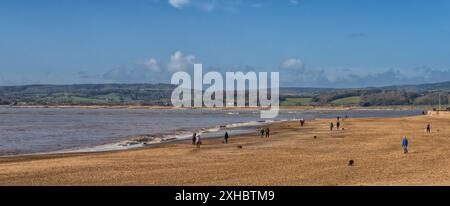 Exmouth Beach in East Devon, Großbritannien Stockfoto